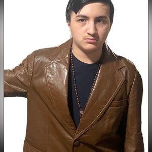 Japanese vintage sport coat style leather jacket small medium mens custom maker